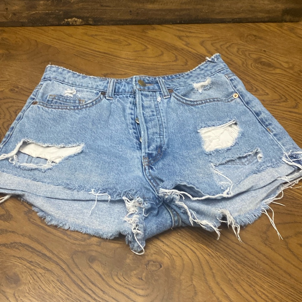 H & M Distressed Denim Shorts